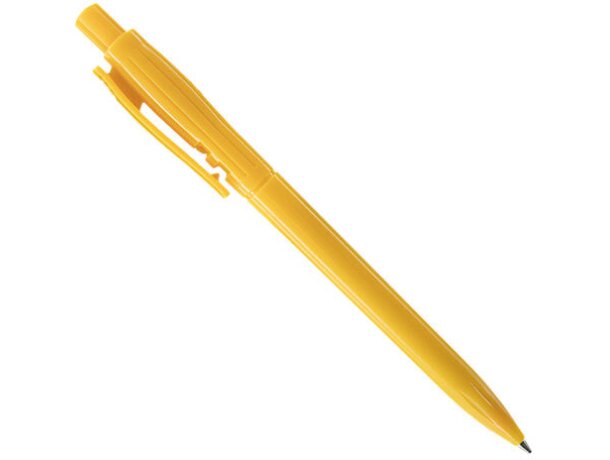 Bolígrafo de plástico y sencillo fino amarilla