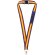 Lanyard bandera ancha Policia poliéster con cierre seguridad Azul marino