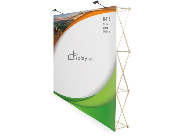 Pop up velcro 5x3 con trolley Showroom