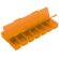 Pastillero semanal con 8 secciones naranja