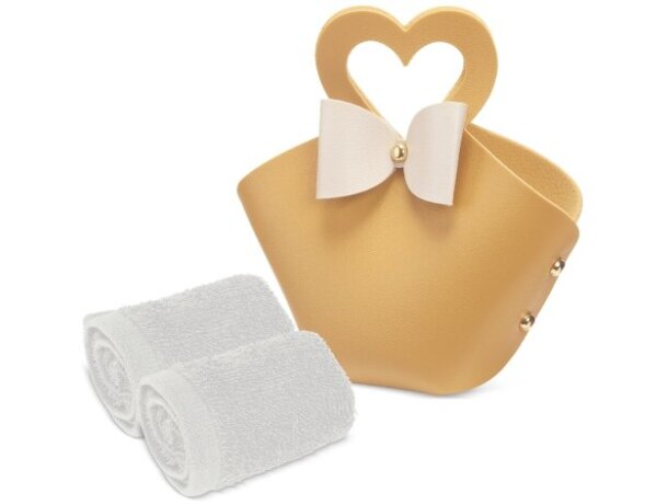 Set 5 bolsitos con toalla Coquette para eventos promocionales detalle 5