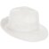 Sombrero de ala ancha en poliester blanco
