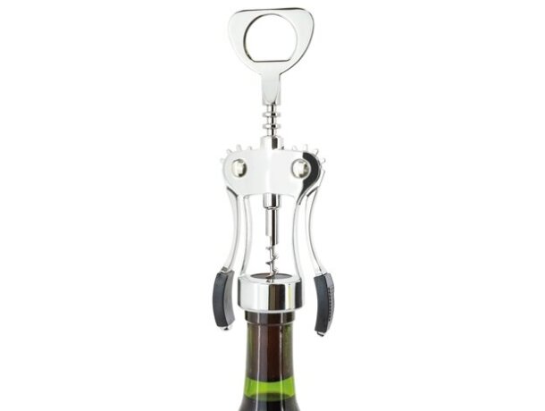 Set de vino Piamonte con abridor y vertedor en acero inoxidable detalle 4