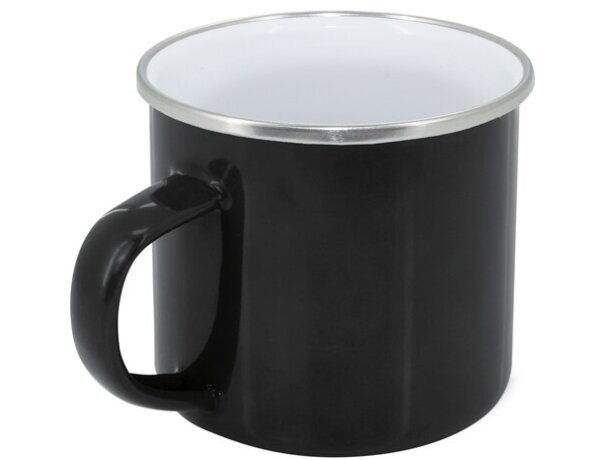 Mug Charles metal 380ml con opción de sublimación Negro detalle 5