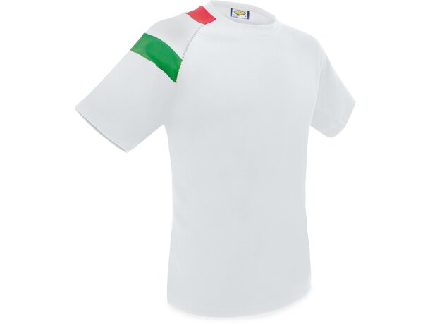 Camiseta técnica bandera italia Club Náutico Nations blanco