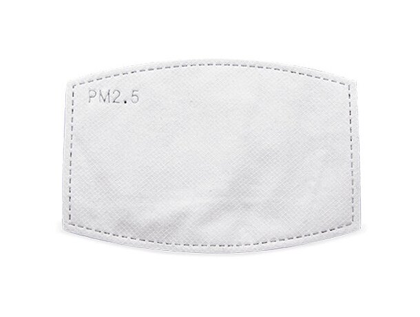 Mascarilla de tela personalizada con filtro de 3 capas España/blanco detalle 10