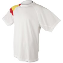 Camiseta bandera niño d&f bl12-14 Galdana con logo