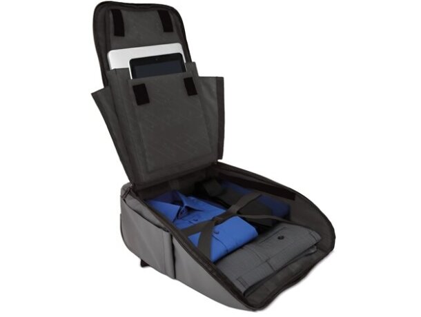 Mochila trolley Pierre Delone Traveller convertible Gris detalle 14