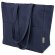 Bolsa algodón canvas reciclado Alma con asas largas reforzadas Azul marino detalle 5