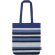 Bolsa de algodón reciclado Trinity con rayas