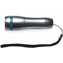 Linterna led de aluminio con función de enfoque personalizada azul Linterna led de aluminio con función de enfoque personalizada azul