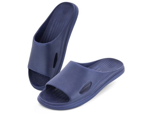 Chanclas Ribeira de goma eva personalizables para eventos Azul marino detalle 3