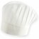 Gorro de cocina ligero y ajustable blanco