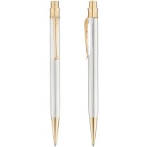 Bolígrafo Pierre Cardin plata maciza oro 24k