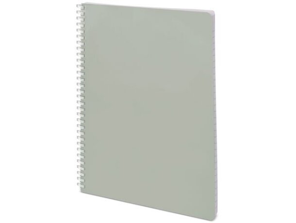 Libreta Livorno A4 con planning semanal y tapa de cartón resistente Gris detalle 4