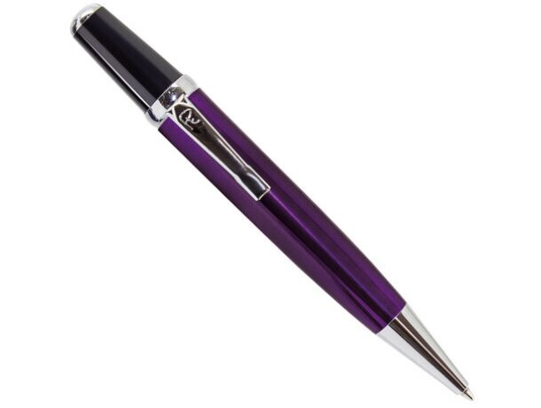 Bolígrafo elegante mini en metal lila