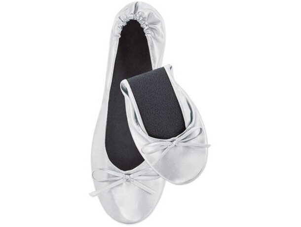 Zapatilla plegable oro (12 pares) Ballet Plata detalle 4
