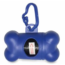 Porta bolsas para mascotas en forma de hueso personalizada azul Porta bolsas para mascotas en forma de hueso personalizada azul