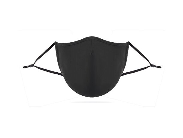 Mascarilla de tela personalizada con filtro de 3 capas negro