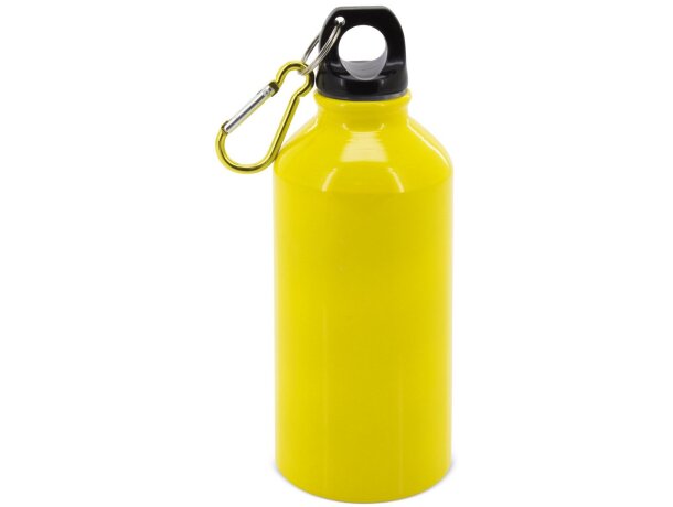 Bidón Cool aluminio 420 ml con mosquetón grabada en láser detalle 3