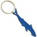 Llavero Aluminio Tiburon Shark Azul