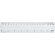 Regla de 20 cm flexible personalizada blanca