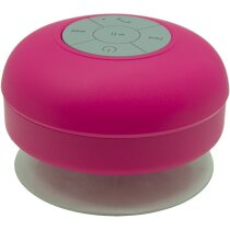 Altavoz con soporte y bluetooth personalizado fucsia Altavoz con soporte y bluetooth personalizado fucsia
