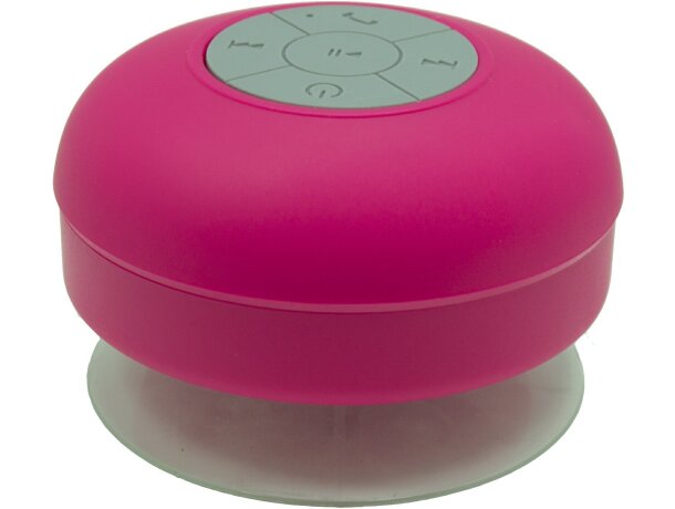 Altavoz con soporte y bluetooth personalizado fucsia Altavoz con soporte y bluetooth personalizado fucsia