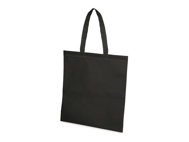 Bolsa non woven publicitaria asaslargas Kora negro