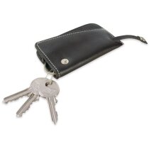 Monedero de piel con porta llaves personalizado
