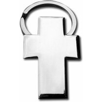 Llavero metalico forma cruz Christian personalizado