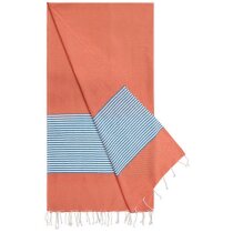 Pareo algodón flecos rayas Nora playa piscina