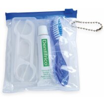 Kit dental en bolsa personalizado azul