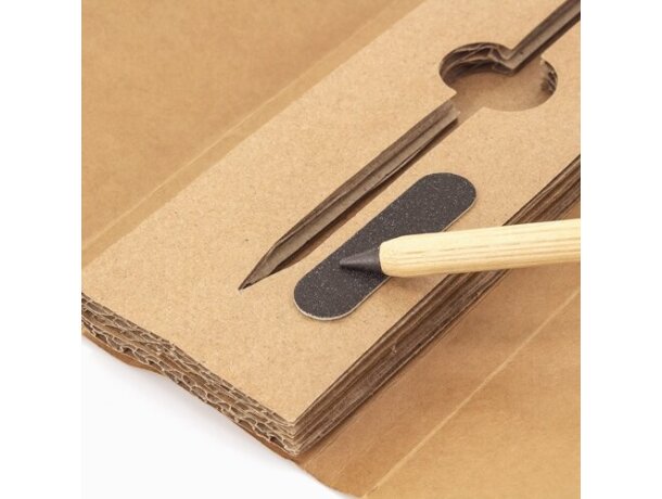 Set lápiz infinito bambú con lima delineante incluida detalle 4