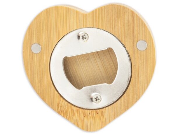 Abridor de bambú Desiré con interior magnético y grabación digital detalle 2