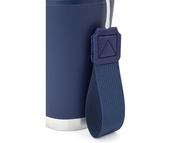 Vaso térmico hermético Tulcán 380ml con cinta de transporte Azul marino detalle 19