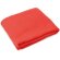 Manta de viaje polar de colores personalizada roja