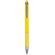 Bolígrafo en plástico y aluminio con aros decorativos amarillo amarillo personalizado