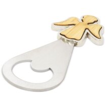 Abrebotellas Angelico zinc acero con logotipo