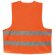 Chaleco de poliester reflectante naranja