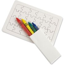 Puzzle con ceras para colorear personalizada Puzzle con ceras para colorear personalizada