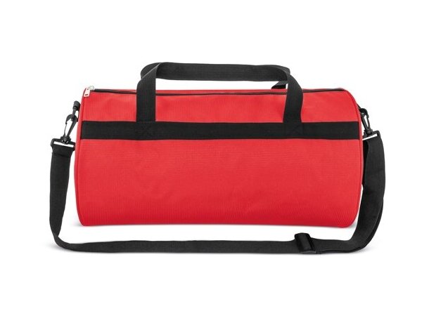 Bolsa deporte con zapatero Fitness en poliéster 100% Rojo detalle 13