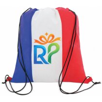 Mochila con cuerdas publicitaria non-woven 80g bandera Francia