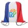 Mochila saco Non Woven personalizada bandera Francia cuerdas detalle 1