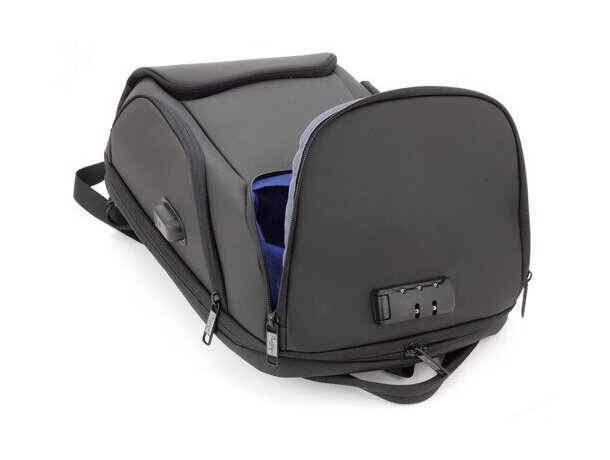 Mochila semirrígida Hofman con bolsillo antirrobo y USB detalle 18