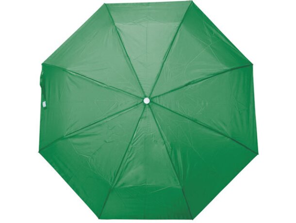 Paraguas plegable de mano verde