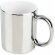 Mug ceramica metalizada multicolor Sybal plata