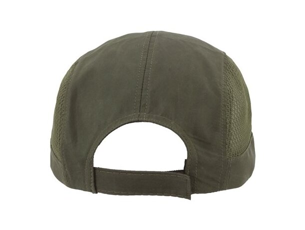 Gorra plegable Harris de poliéster técnico transpirable Verde militar detalle 11
