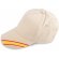 Gorra sencilla d e5 paneles con detalles de la bandera personalizada piedra