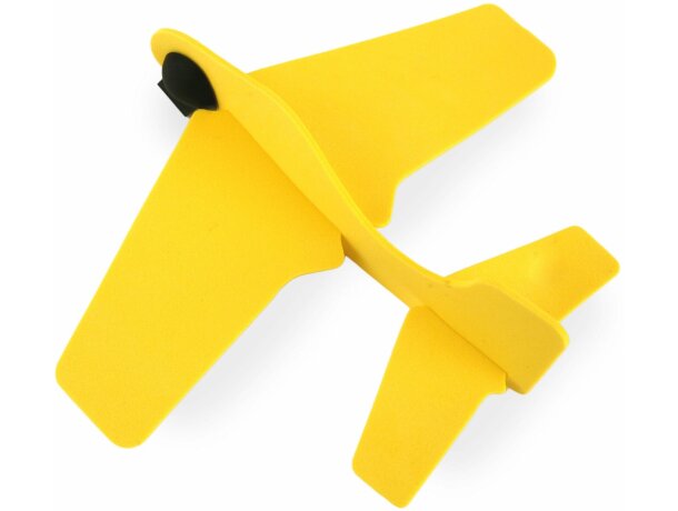 Avión manualidades de caucho personalizado amarillo Avión manualidades de caucho personalizado amarillo